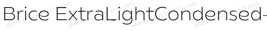 Brice ExtraLightCondensed字体转换